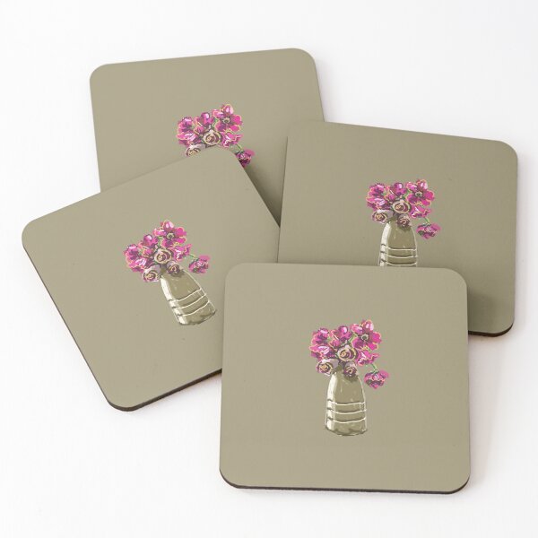 Item preview, abstracted vase of flowers designed and sold by bellabasilicata.