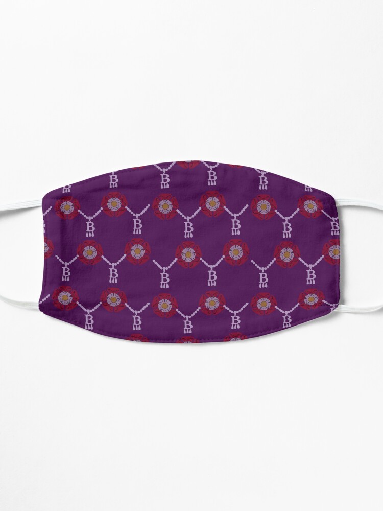 Alternate view of Anne Boleyn B necklace in purple Mask