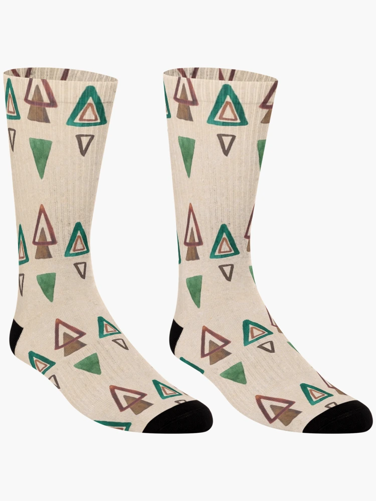 Thumbnail 3 of 5, Socks, Triangular Pattern designed and sold by SalomeBierman.