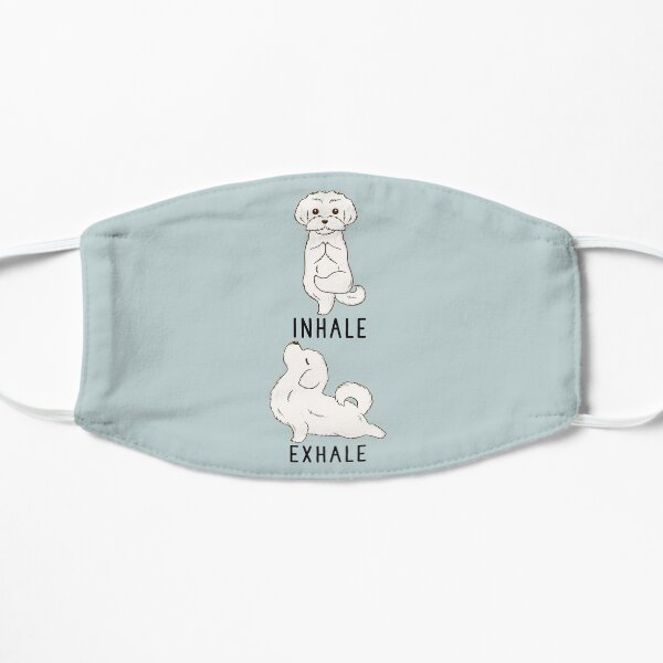Inhale Exhale Maltese Yoga Mask
