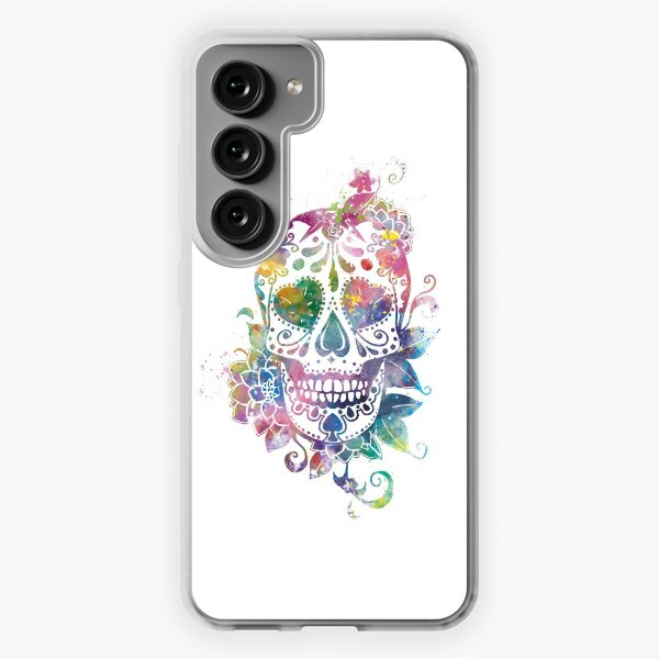 San Francisco Baseball Sugar Skull Samsung Galaxy Phone Case for