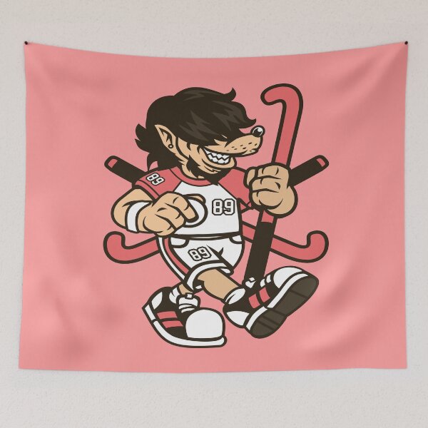 Item preview, Field hockey player designed and sold by cartoonbug.