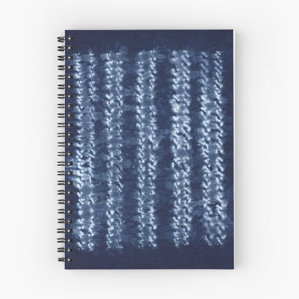 Item preview, Textile Art Indigo Blue Shibori Dyed Pattern,Traditional Japanese Tie Dye designed and sold by Michelebuttons.