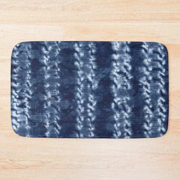 Item preview, Textile Art Indigo Blue Shibori Dyed Pattern,Traditional Japanese Tie Dye designed and sold by Michelebuttons.