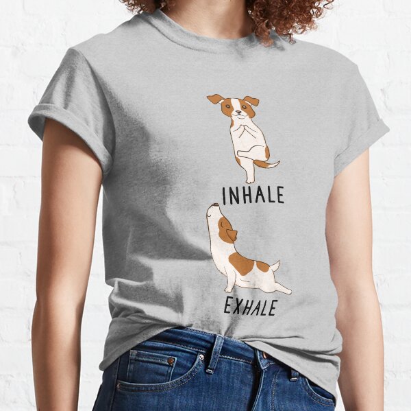 Inhale Exhale Jack Russell Terrier Yoga Classic T-Shirt