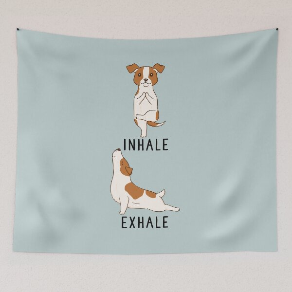 Item preview, Inhale Exhale Jack Russell Terrier Yoga designed and sold by thepawster.