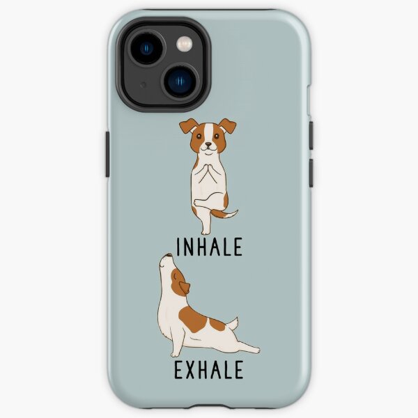 Einatmen Exhale Jack Russell Terrier Yoga iPhone Robuste Hülle