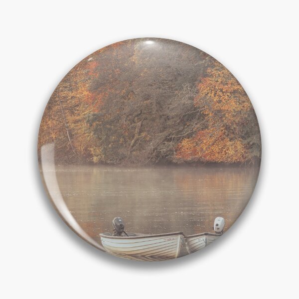 Item preview, 'Four Boats, Autumn Morning Mist', Loch Faskally, Pitlochry. designed and sold by mucklepawprint.