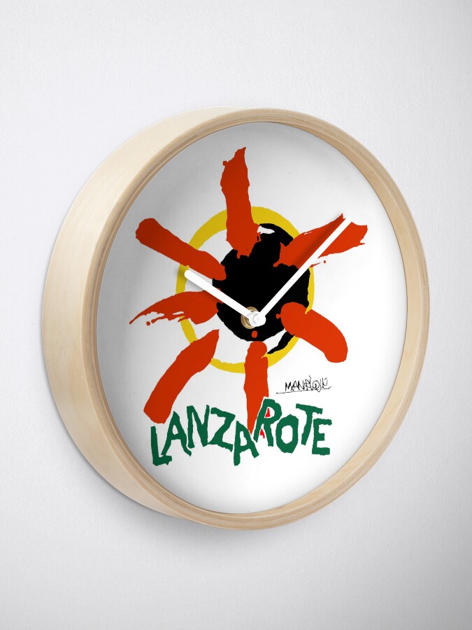 Alternate view of Lanzarote - Large Logo Clock