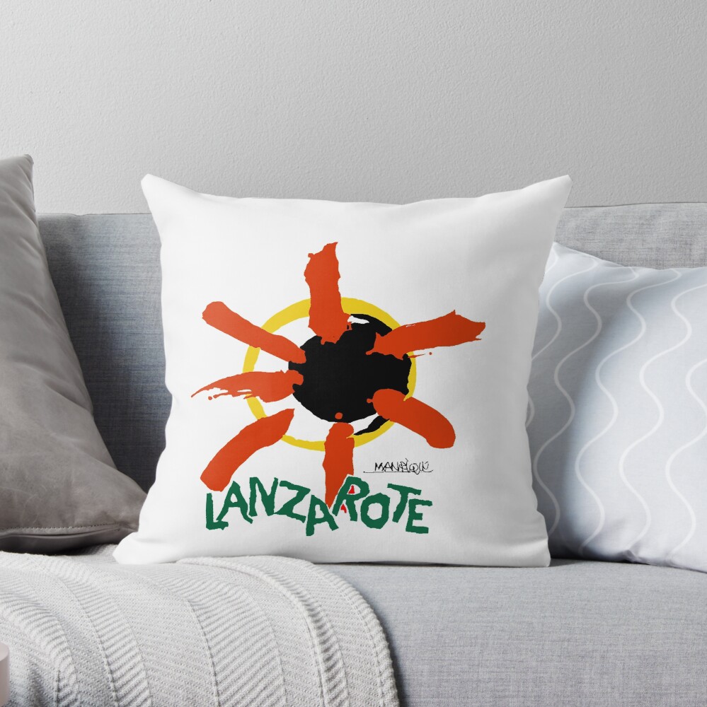Lanzarote - Large Logo Throw Pillow