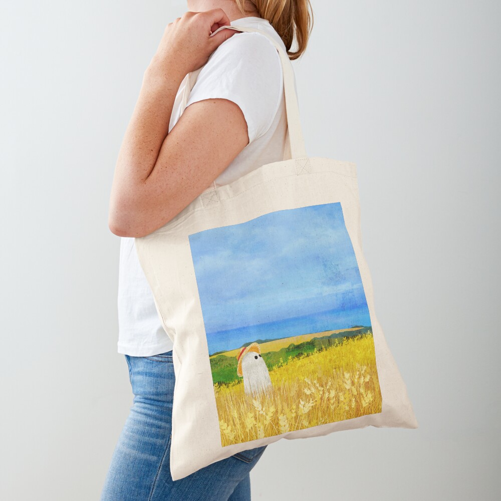 There's a Ghost in the Wheat Field Tote Bag