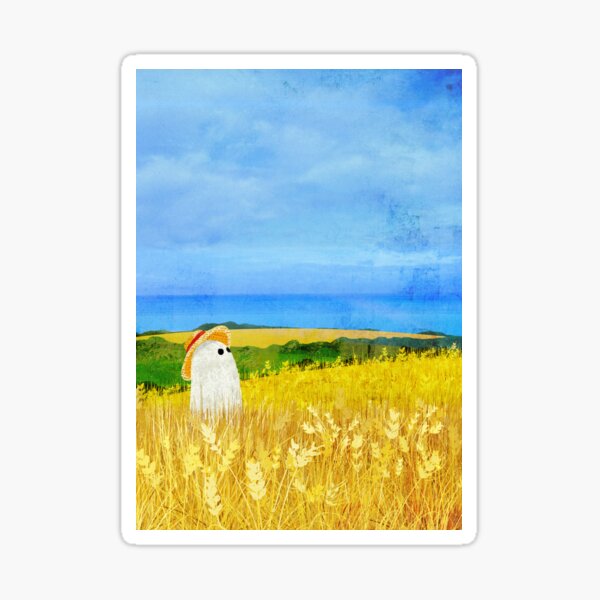 There's a Ghost in the Wheat Field Sticker