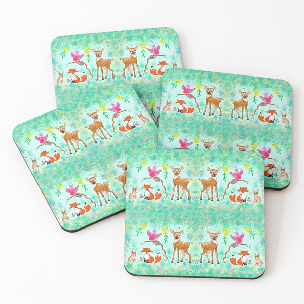 Item preview, Buddies CA64 children’s illustration in a repeat pattern  designed and sold by Catherine Anicic.