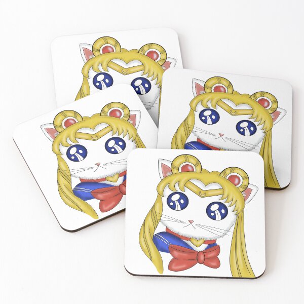 Item preview, anime cat - kawaii neko - sailormoon - sailor moon challenge instagram designed and sold by SketchyDuette.