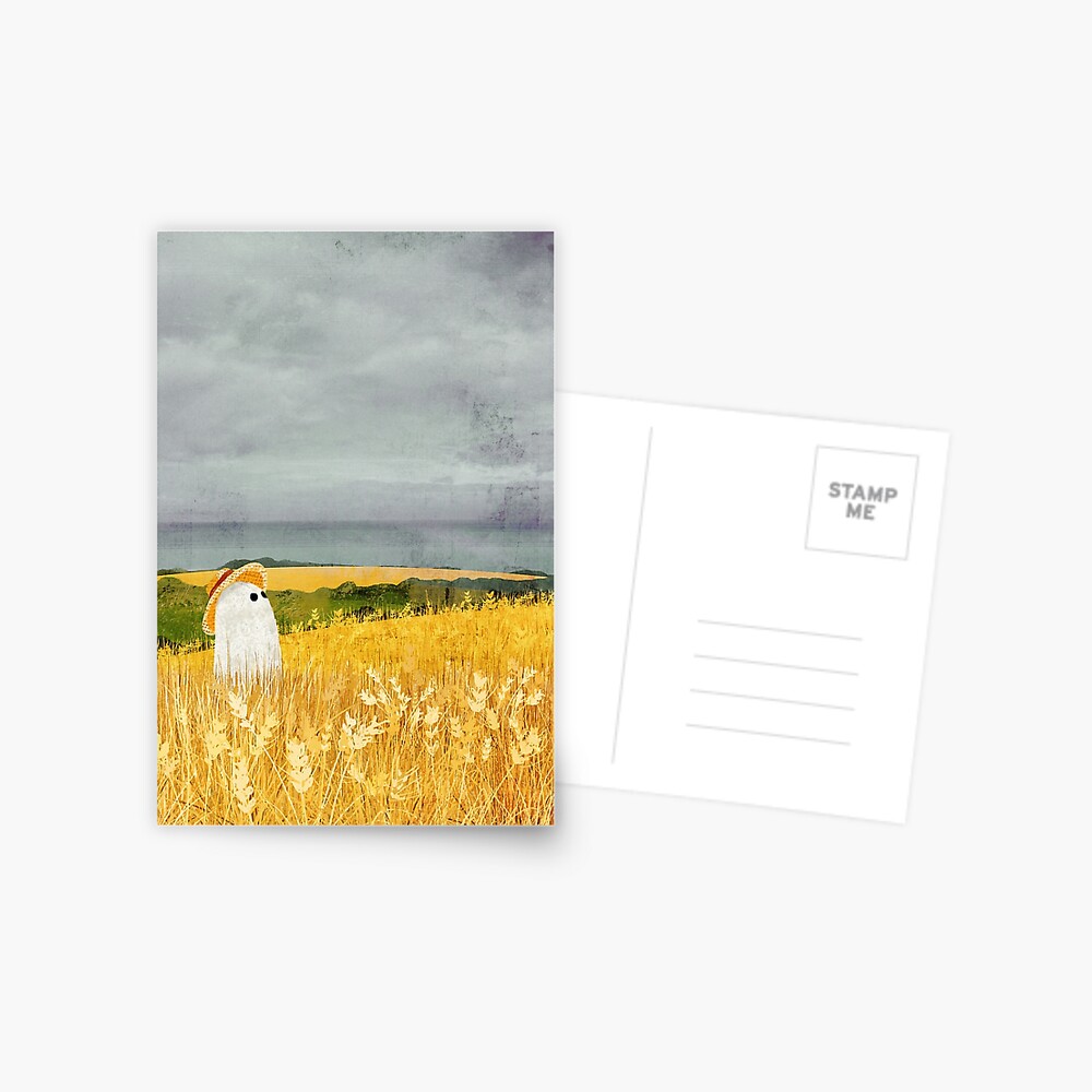 There's A Ghost in the Wheat field again... Postcard
