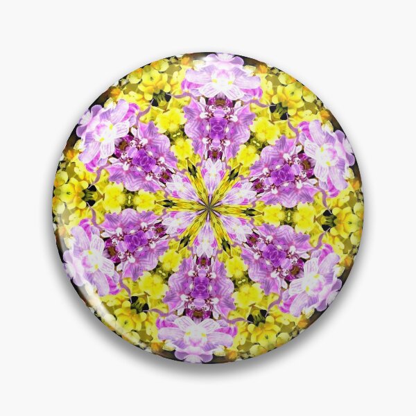 Item preview, Mandala de flor morada y amarilla. designed and sold by MarilynBaldey7.