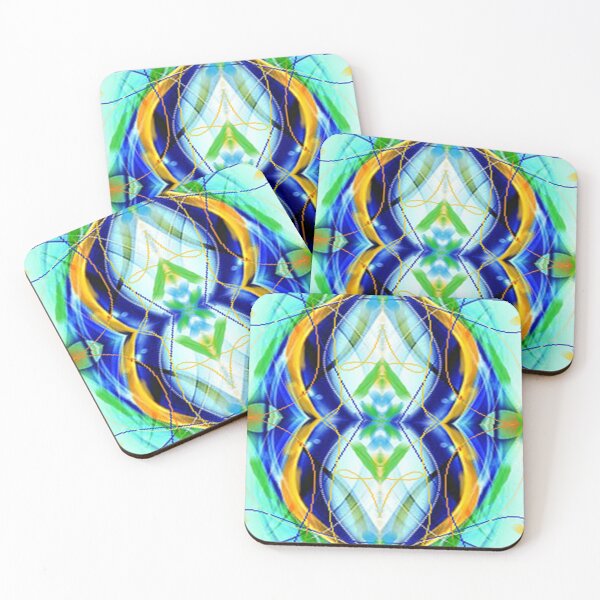 Item preview, Vibrant  blues graphic  psychedelic,arte abstracto,abstract art design designed and sold by Adri Barnard.