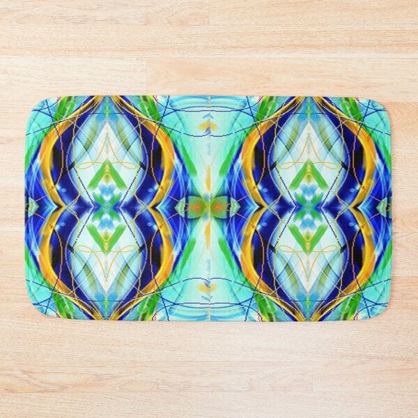 Item preview, Vibrant  blues graphic  psychedelic,arte abstracto,abstract art design designed and sold by Adri Barnard.