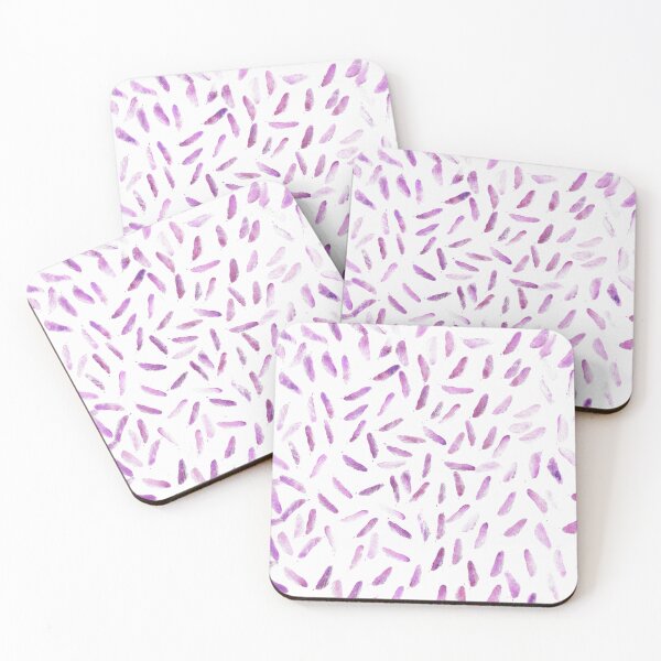 Item preview, purple and pink feather print designed and sold by birchwoodgreen.