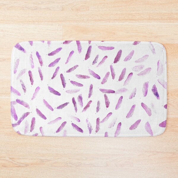 Item preview, purple and pink feather print designed and sold by birchwoodgreen.