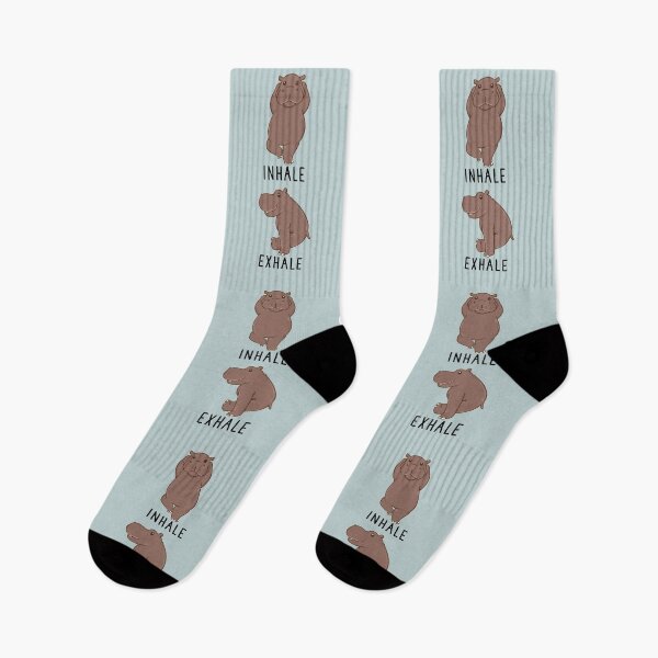 Item preview, Inhale Exhale Hippopotamus Hippo Yoga designed and sold by thepawster.
