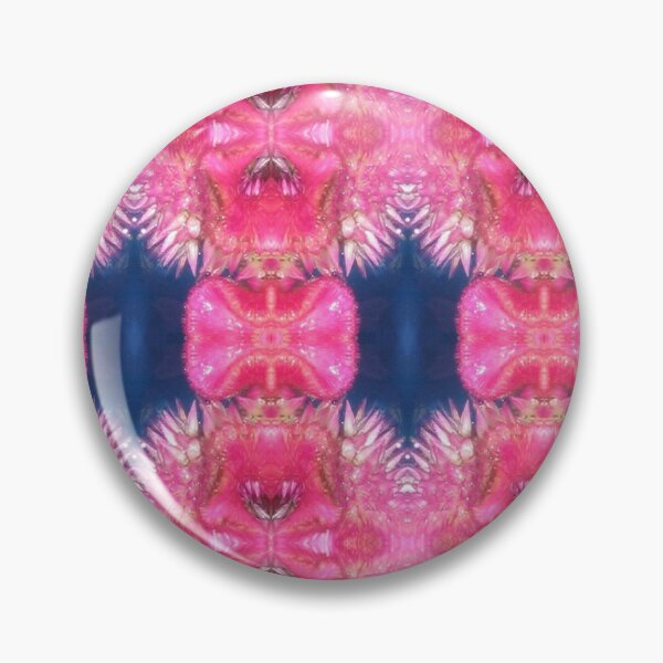 Item preview, Pink flowers and navy blue pattern designed and sold by MarilynBaldey7.
