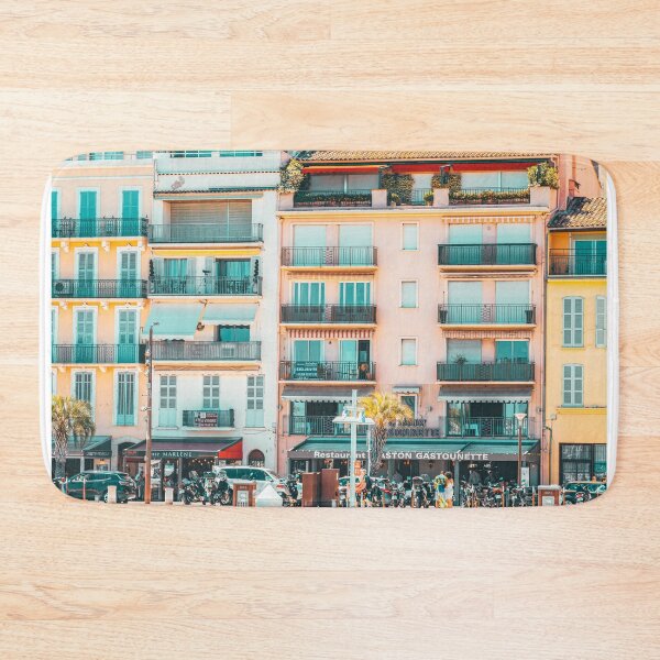 Item preview, Cannes Downtown City Print, Cannes Skyline, Old Town French Riviera, Yachts And Boats, City Marina Port In France designed and sold by radub85.