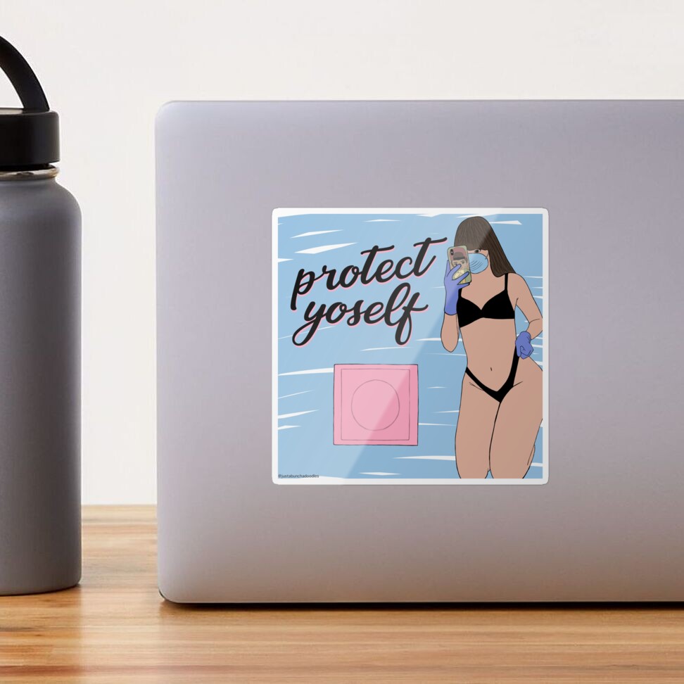 Safe Sex is Sexy Sticker for Sale by alainakozyart | Redbubble