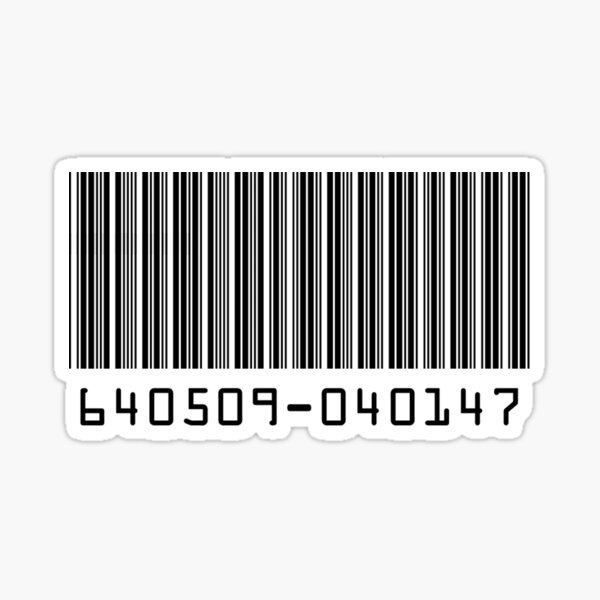 Sticker Hitman Barcode Redbubble 