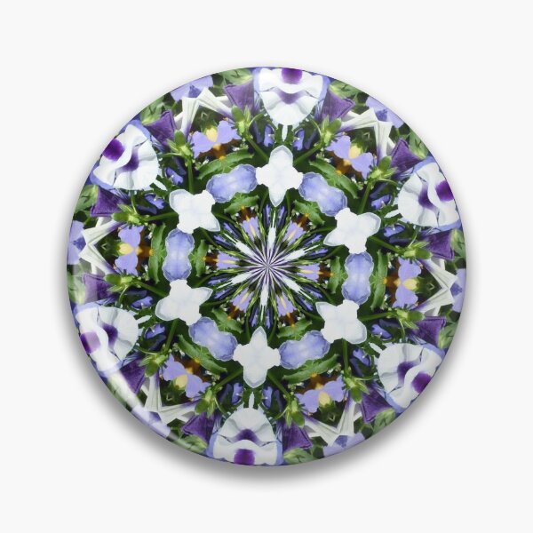 Item preview, Purple pansy garden mandala. designed and sold by MarilynBaldey7.