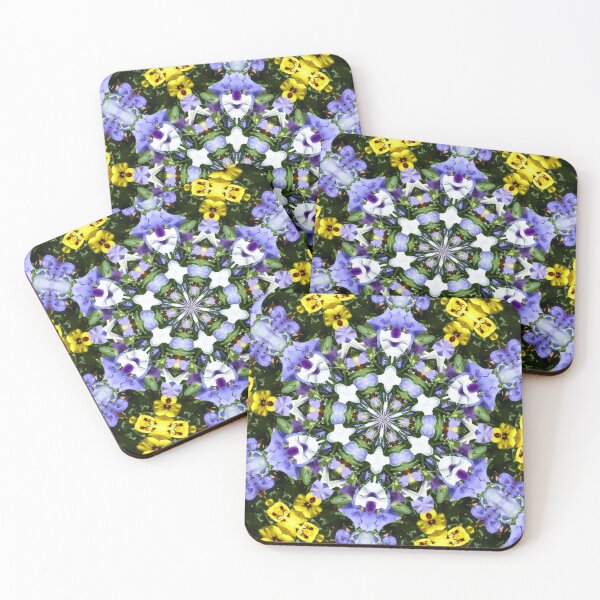Item preview, Purple pansy garden mandala. designed and sold by MarilynBaldey7.