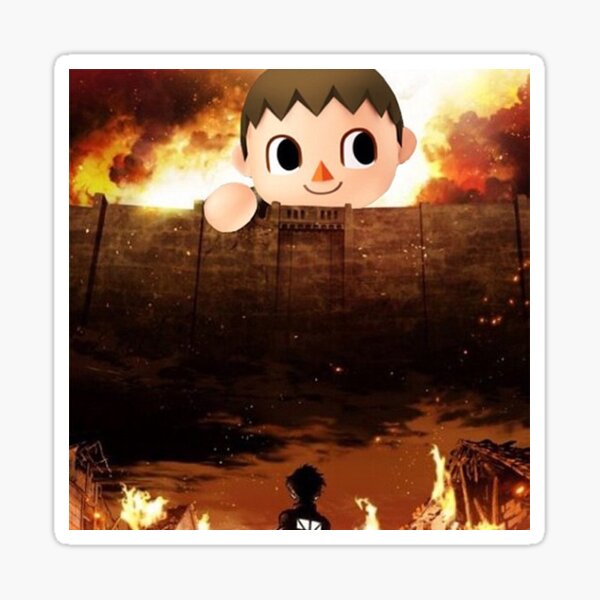 Attack On Villager Sticker