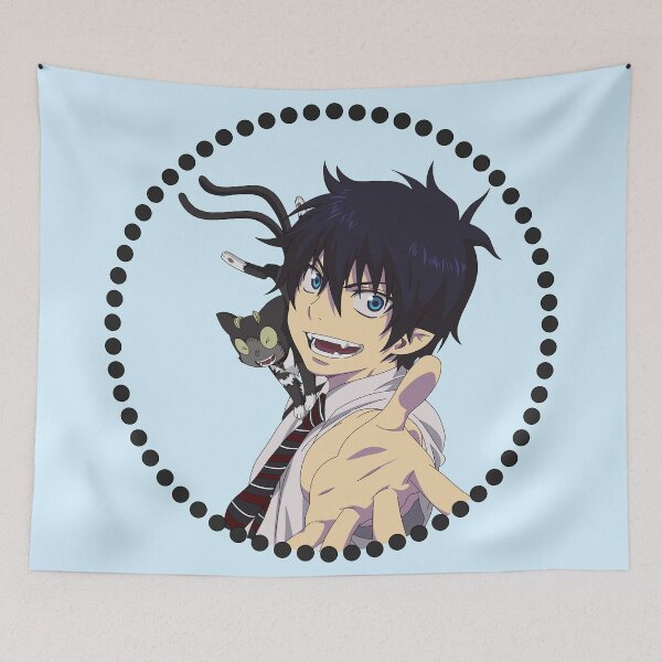 Item preview, Rin Okumura and Kuro - Blue Exorcist - Ao No Exorcist designed and sold by vcook10.