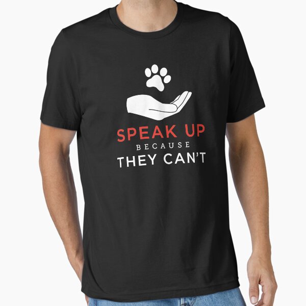 Item preview, Womens Speak Up Because They Cant Anti Animal Cruelty Activist V-Neck product designed and sold by jakehughes2015.