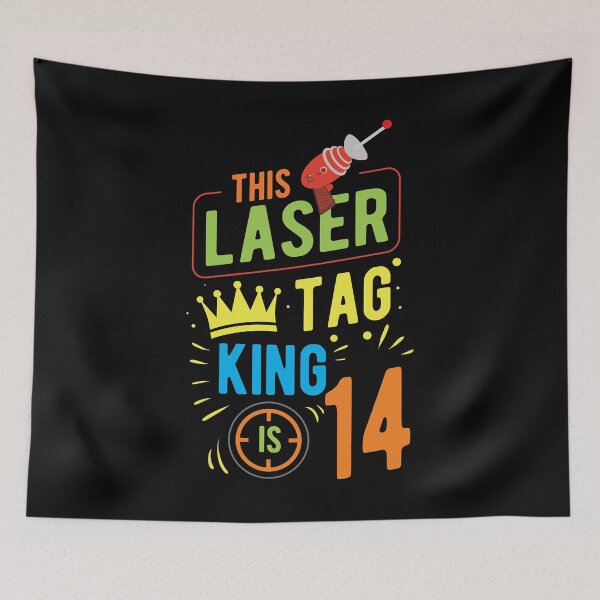 Item preview, This Laser Tag King Is 14 14th Birthday Recreational Gift designed and sold by haselshirt.