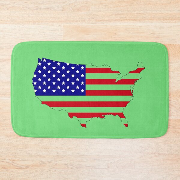 Item preview, usa flag map  designed and sold by rashadat.