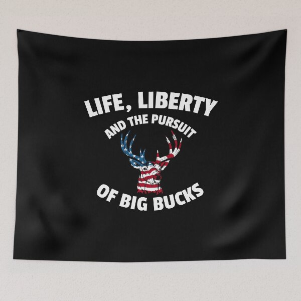 Item preview, American Flag Deer 4th of July - The Pursuit of Big Bucks graphic designed and sold by jakehughes2015.
