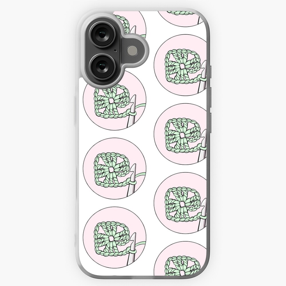 Sticker Granny Square Yarn Crochet Needle Sticker