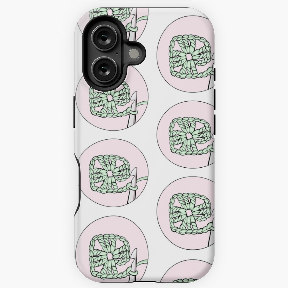 Sticker Granny Square Yarn Crochet Needle Sticker