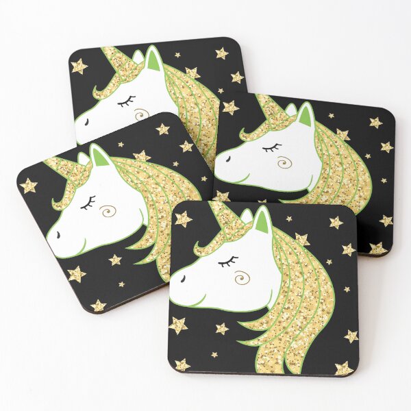 Item preview, The magical unicorn in gold designed and sold by Imutobi.