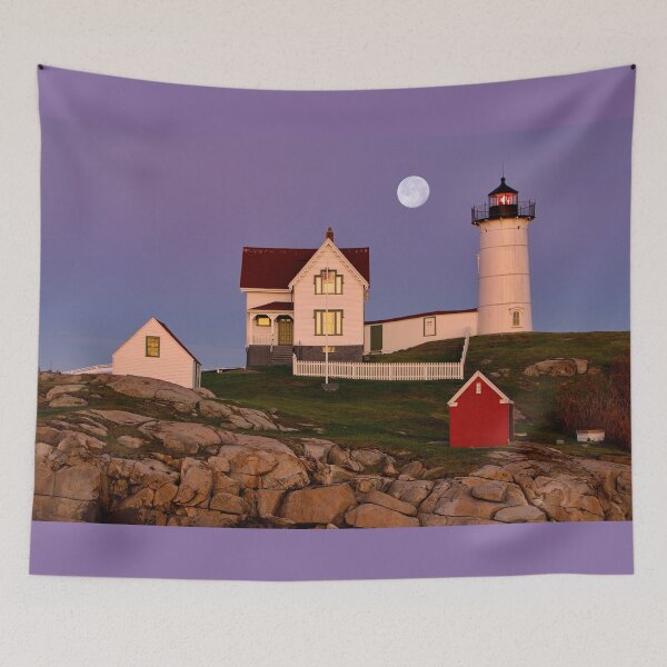 Item preview, Nubble Lighthouse and Moon designed and sold by Gerard Fornarotto.