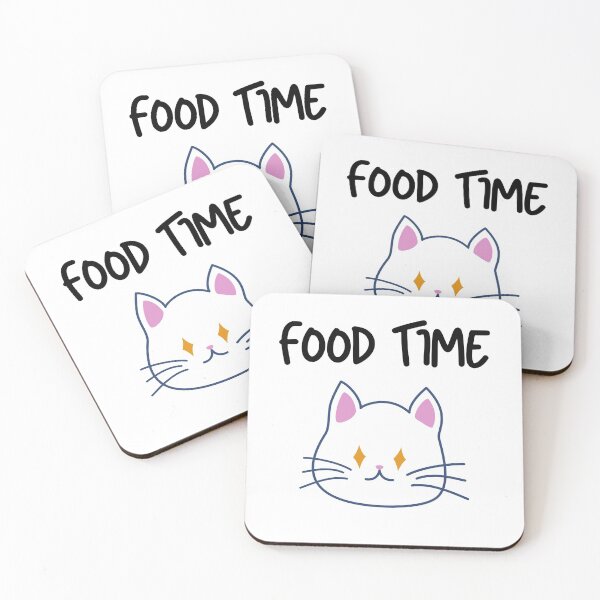 Item preview, Food Time Happy Cat designed and sold by razvigod.