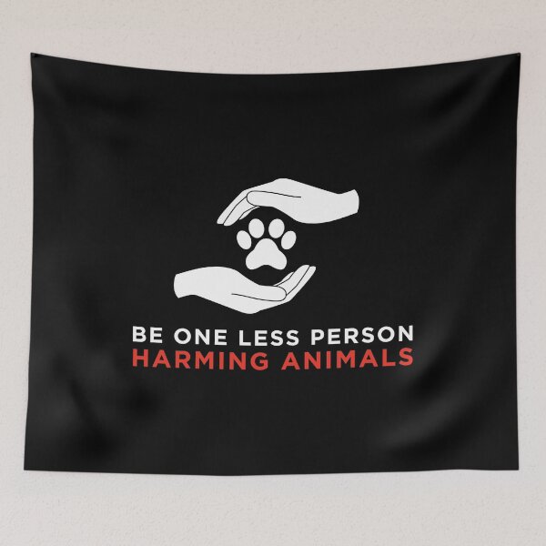 Item preview, Womens Be One Less Person Harming Animals Anti Animal Cruelty V-Neck print designed and sold by jakehughes2015.
