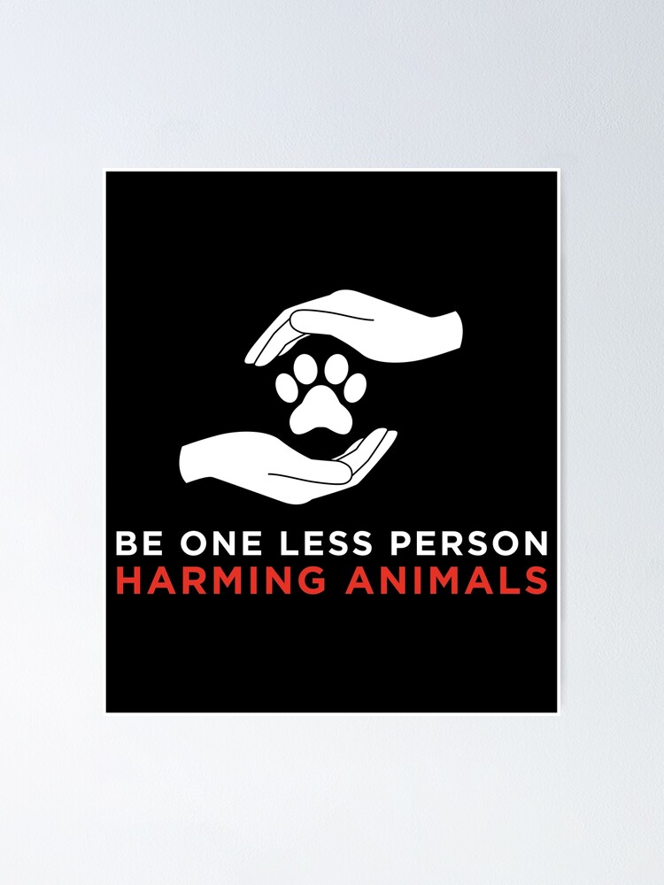 "Womens Be One Less Person Harming Animals Anti Animal Cruelty VNeck