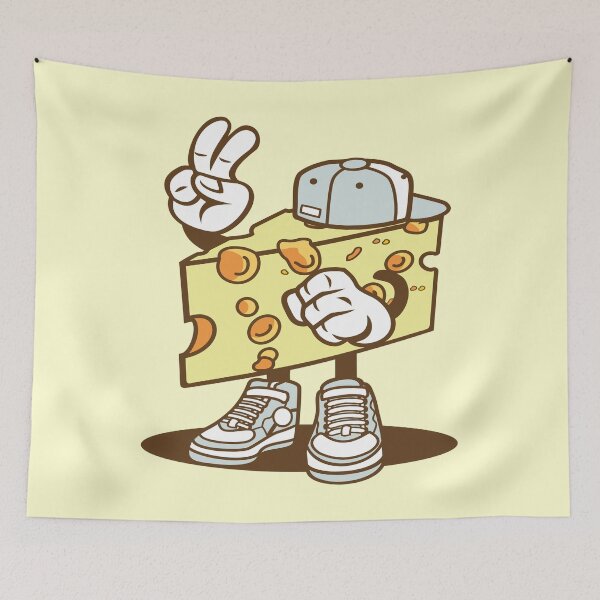 Item preview, Cheese cartoon designed and sold by cartoonbug.