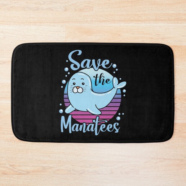 Item preview, Save The Manatees Retro Vintage Aquatic Mammal Gift designed and sold by haselshirt.