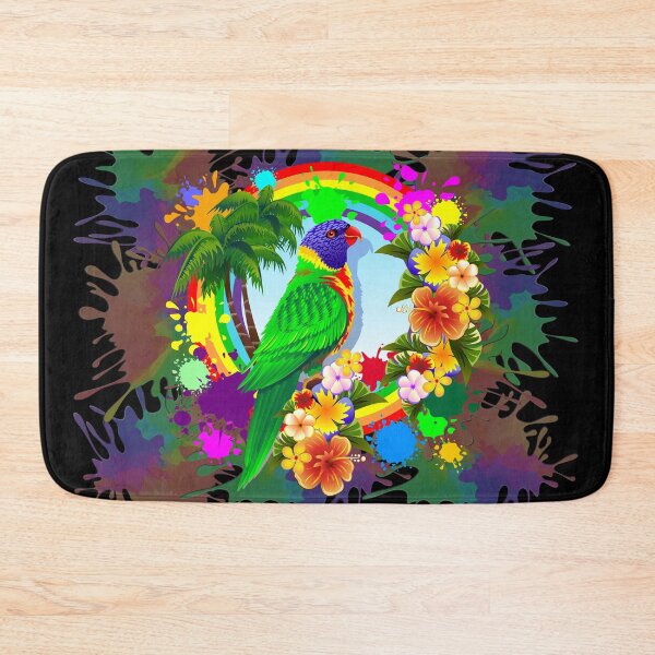 Item preview, Rainbow Lorikeet Parrot Art designed and sold by BluedarkArt.