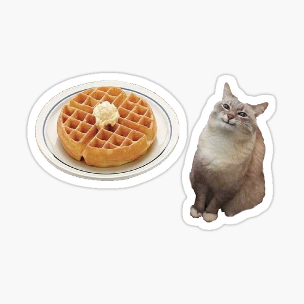 Waffle & Dotty Cat Sticker