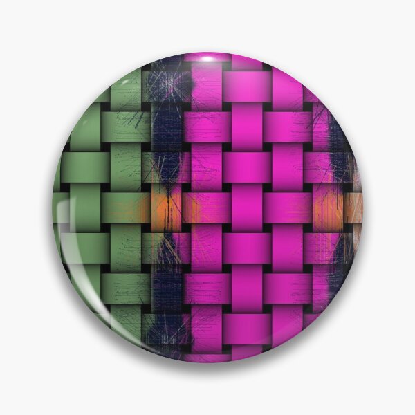 Item preview, Green pink and white woven squares. designed and sold by MarilynBaldey7.