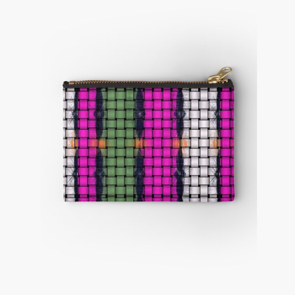 Item preview, Green pink and white woven squares. designed and sold by MarilynBaldey7.